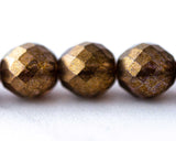 14mm Fire Polished Beads bronze color 00EVE881 Sold by EV Emporium Co