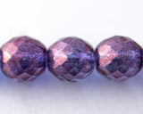 14mm Fire Polished Beads Lumi purple color 0EVE964 Sold by EV Emporium Co