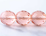 14mm Fire Polished Beads pink color 0EVE1563 Sold by EV Emporium Co