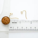 Size guide for 21x12mm Ball Pin Ear Wire Hooks.