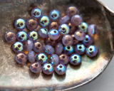 3x5mm Rondelle Beads Pale Thistle Purple Rainbow Glass Fire Polished Spacer Beads 0EVE1728