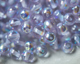 6mm Druk Bead Light Purple AB Alexandrite Smooth Round Glass 00EVE438