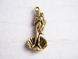 24k Gold Venus 3D Art History Charm Botticelli Birth of Venus Art Reproduction Famous Painting - Made in USA 0EVE1097