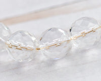 14mm Fire Polished Beads Crystal Clear Large Faceted Round Czech Glass 00EVE915