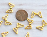 Gold Plated Wings Spacer Beads Butterfly Wings Fairy Wings or Angel Wings 00EVE938