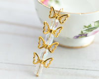 Gold Plated Wings Spacer Beads Butterfly Wings Fairy Wings or Angel Wings 00EVE938