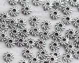 Small Silver Spacer Beads Bulk Buy 5mm Antique Silver Floral Swirl Tiny Metal Spacer Beads Fits 6mm 8mm Jewelry Making Beading 0EVE1002