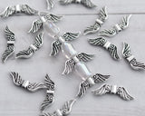 Small Angel Wings Antique Silver Spacer Beads Guardian Angel Bulk Buy Option 0EVE1017