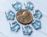 12mm Blue Glass Star Beads Nautical Jewelry and Crafts 00EVE412