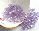 6mm Fire Polished Beads Alexandrite AB Light Purple Czech Glass Round Beads Bulk Buy Option 00EVE602