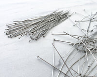 304 Stainless Steel Head Pins 3" Long Headpins Bulk 200 or 50 Pieces Stainless Jewelry Findings Corrosion and Oxidation Resistant 0EVE1389