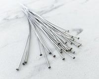 304 Stainless Steel Head Pins 3" Long Headpins Bulk 200 or 50 Pieces Stainless Jewelry Findings Corrosion and Oxidation Resistant 0EVE1389