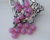 8mm Druk Beads Lilac Rose Czech Pressed Glass Pastel Blended Pink and Purple Semi Opaque 0EVE2738