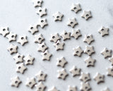 304 Stainless Steel Star Charms 6mm Silver Stars Corrosion and Oxidation Resistant 00EVE536