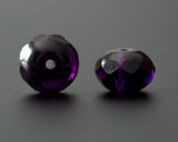 6x8mm Rondelle Beads Deep Purple Czech Glass Fire Polished Beads 0EVE1562